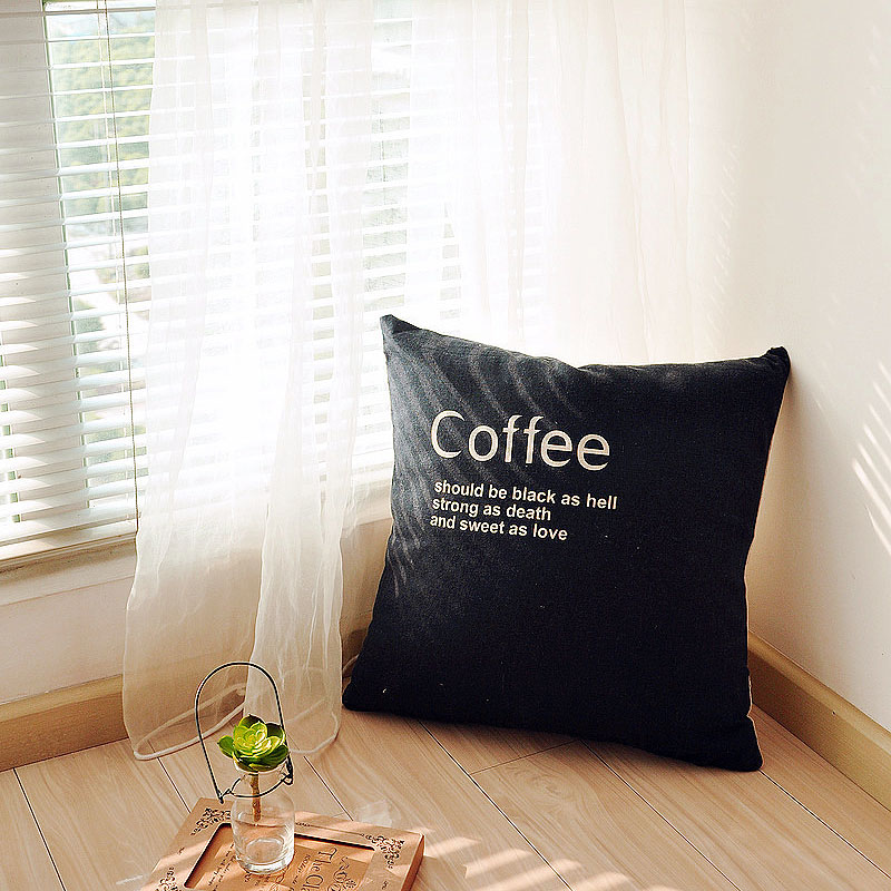 复古棉麻沙发不含芯抱枕套