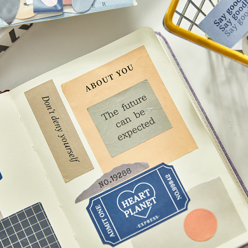 莫兰迪ins简约手账标记贴纸装饰