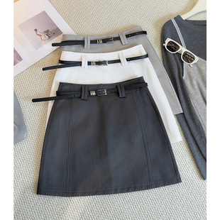 时尚 韩版 百搭高腰半身短裙女防走光a字显瘦包臀短裙 新款 2026夏季