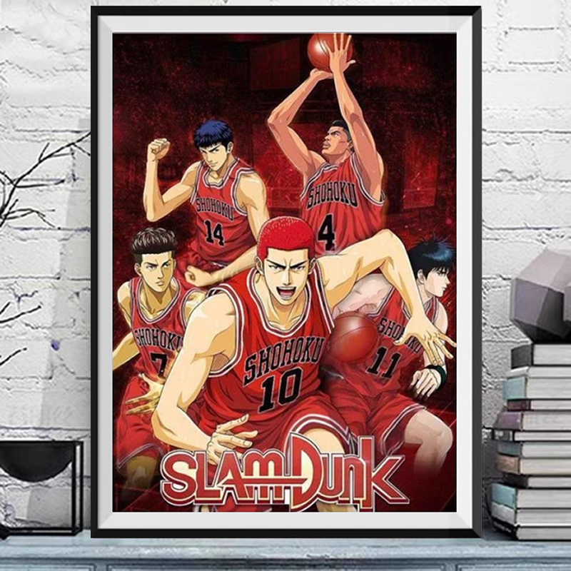 5d灌篮高手钻石画新款满钻动漫人物大尺寸粘贴钻十字绣砖石秀卧室