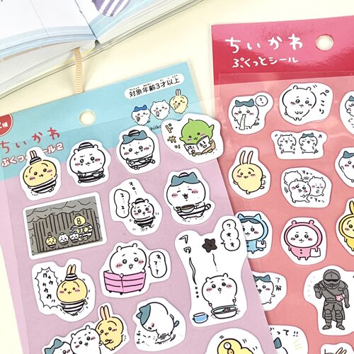 日系ins吉伊卡哇chiikawa泡棉贴纸咕卡小八乌萨奇diy手帐装饰贴画