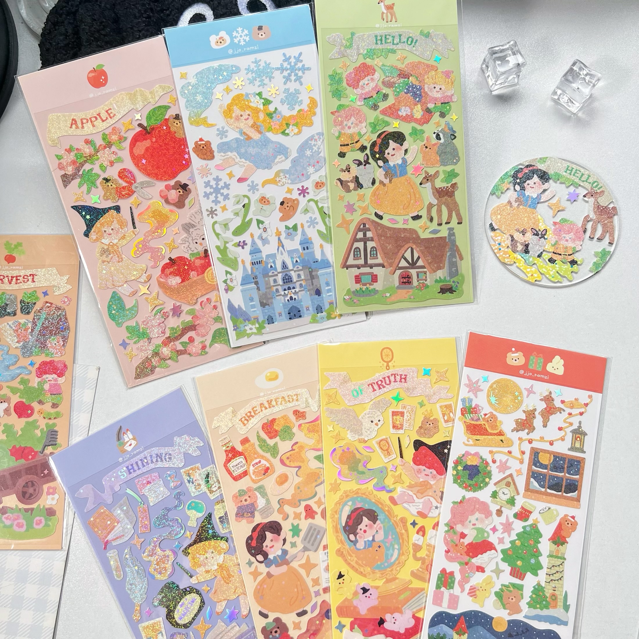 童话角色系列公主咕卡贴纸