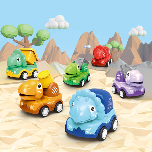 恐龙工程车中性回力Q萌玩具