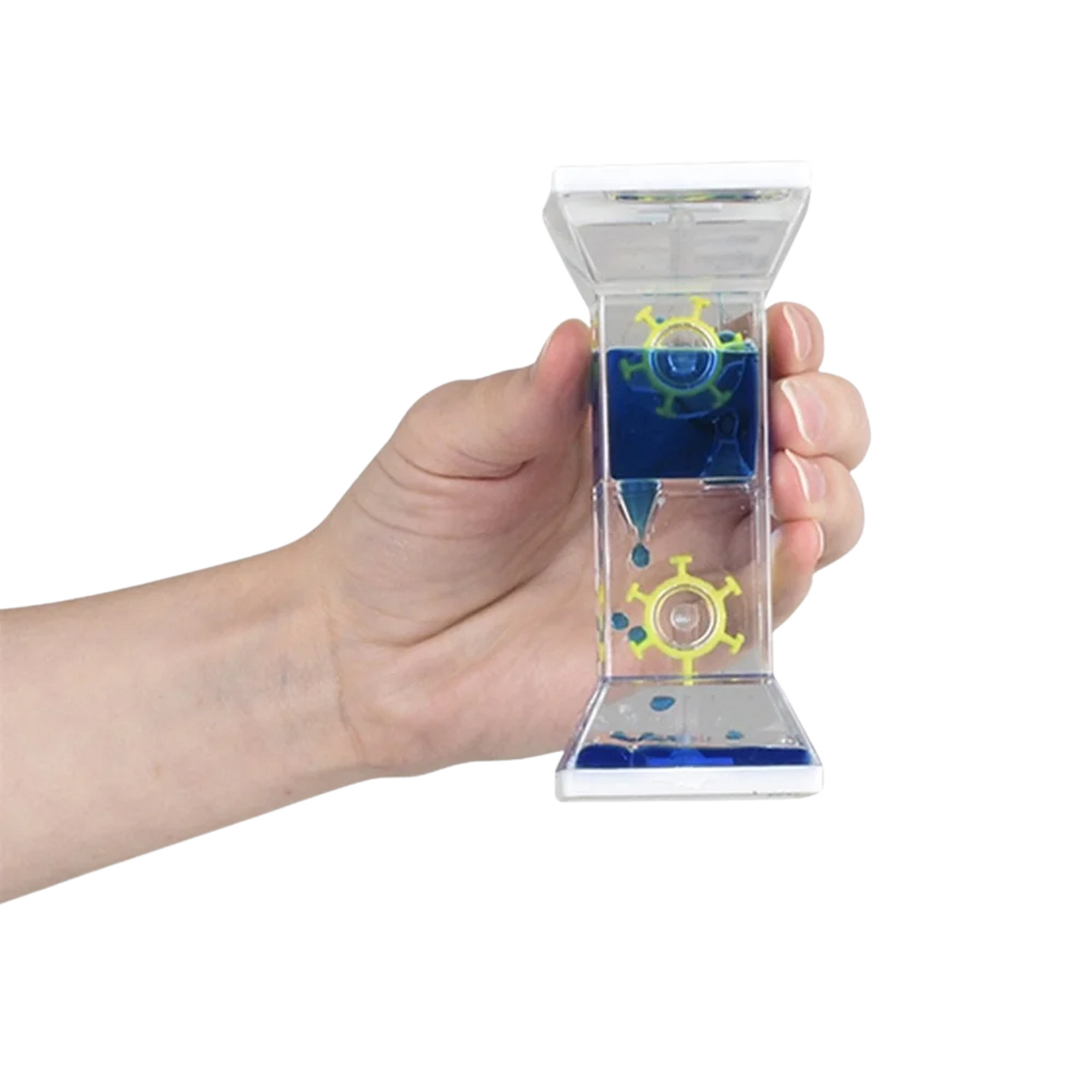 创意新奇彩色动感风车转轮油漏油滴液体沙漏儿童玩具生日礼物摆件