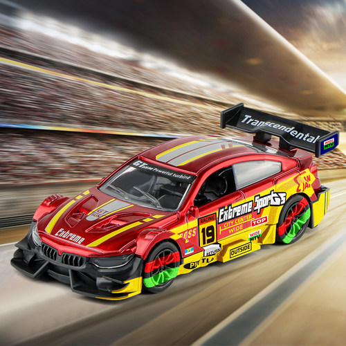 赛车中性回力合金车身玩具礼物