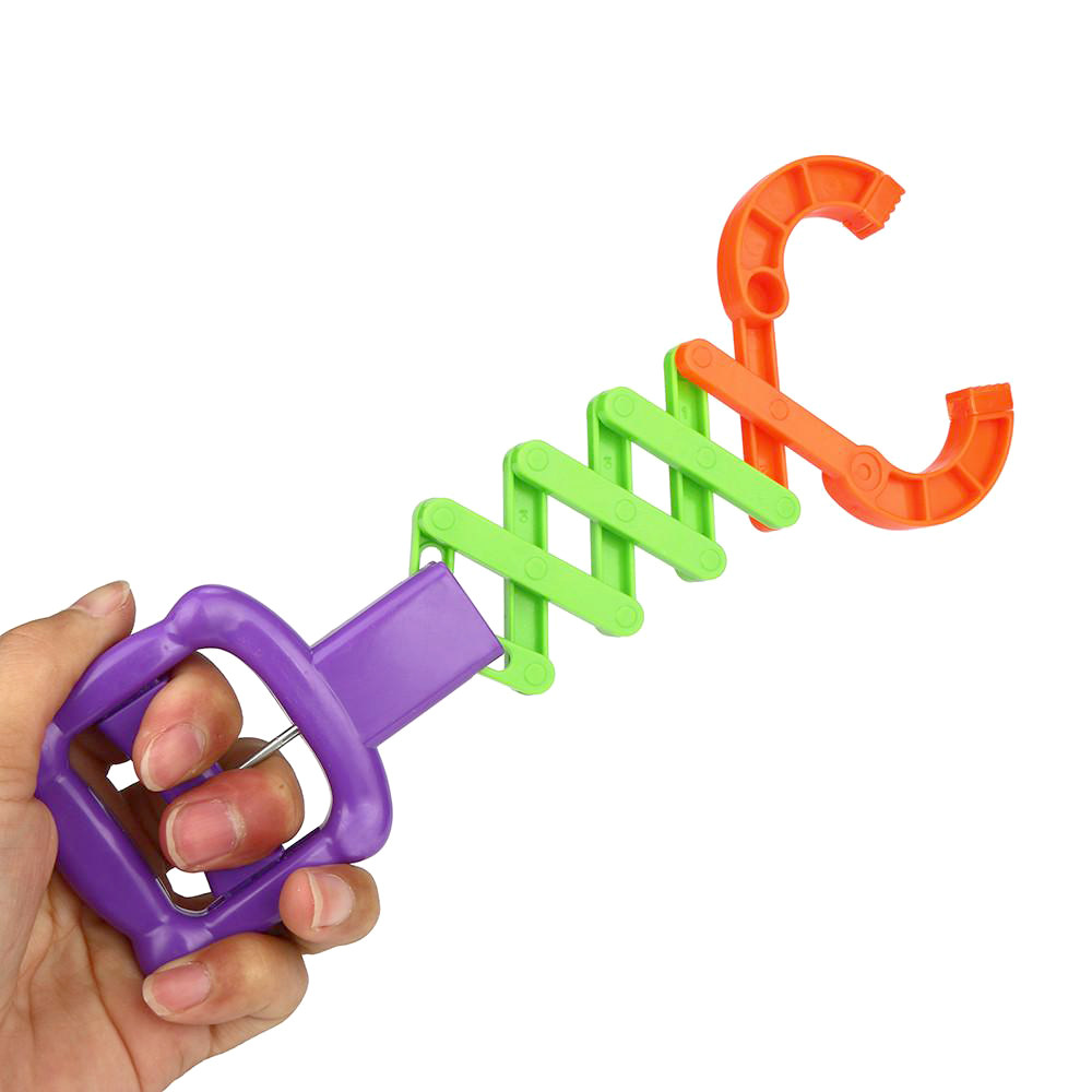 创意新奇机械伸缩手夹夹子手减压整蛊户外儿童玩具生日礼物