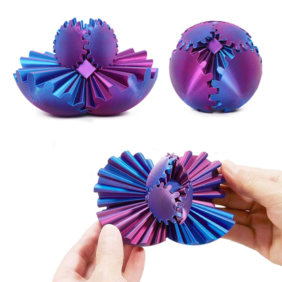 3D打印齿轮旋转球玩具