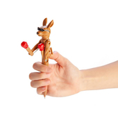 创意墨镜袋鼠拳击笔整蛊搞笑减压手玩新奇儿童玩具笔子朋友礼物