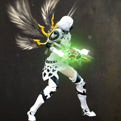 激战2隐身翠玉科技手枪皮肤商城道具黑狮宝石含wegame