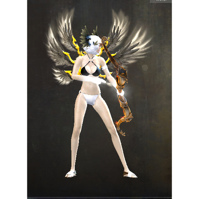 激战2伊尔传奇长弓皮肤商城道具黑狮宝石含wegame