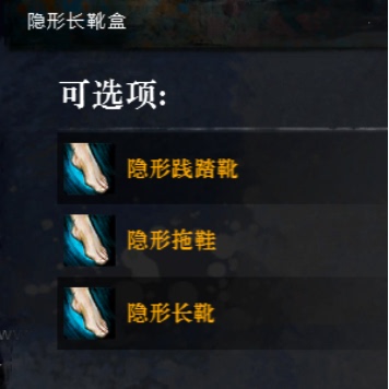 激战2隐形长靴盒隐形践踏靴隐形拖鞋隐形长靴商城道具宝石包含wg