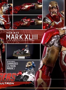 现货MMS278 HOTTOYS HT 1/6复仇者联盟合金钢铁侠 MK43 初版再版
