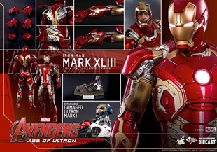现货MMS278 HOTTOYS HT 1/6复仇者联盟合金钢铁侠 MK43 初版再版