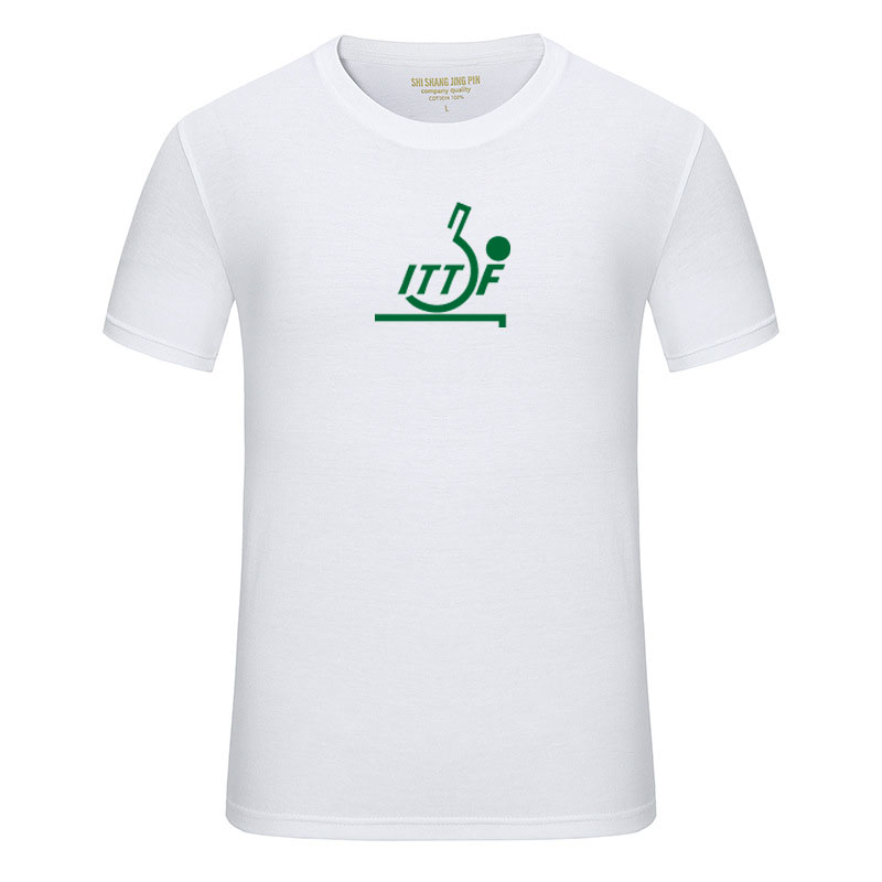 多色纯棉乒乓球T恤短袖休闲服春夏周边配件球衣球服运动上衣训练