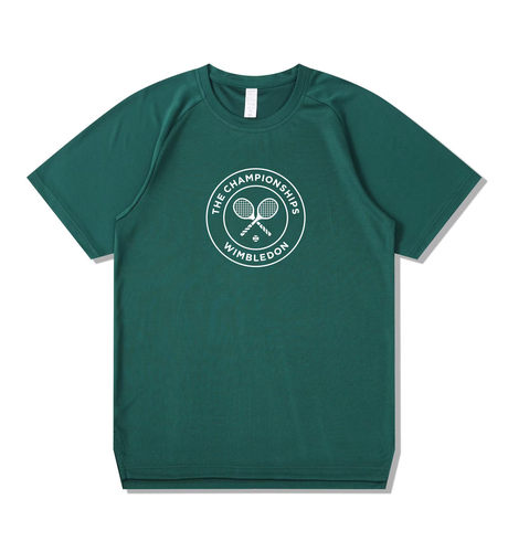 速干网球服男女圆领比赛短袖文化衫T恤训练球衣周边印字透气定制 - 封面