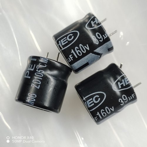40只160v39uf台产HEC电源主板滤波l铝电解电容器105度12*12