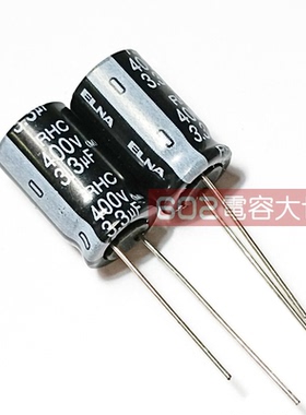 20个400v3.3uf日本RHC依娜elna电解电容10*18脚位5mm
