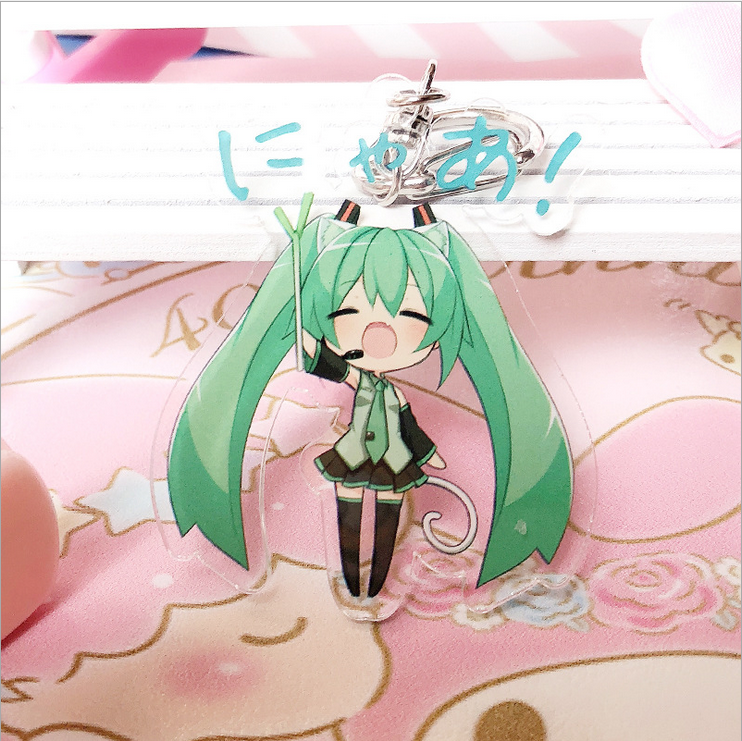 初音未来动漫亚克力洛天依小挂件