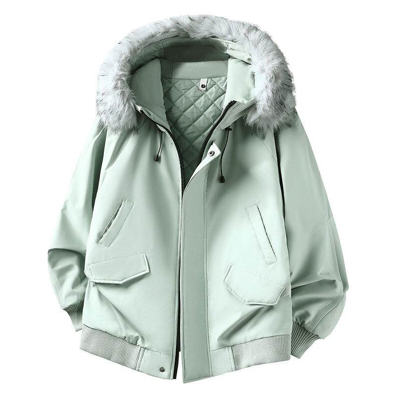 座山雕加棉加厚夹克连帽棉衣外套情侣款格子外套纯色冬季派克服男,男装,棉衣,淘宝优惠券,粉丝福利购,淘宝优惠卷