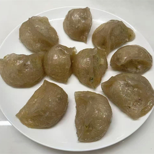 温州小吃永嘉特产金粉饺岩头名小吃锦粉饺山粉饺番薯饺500g 包邮