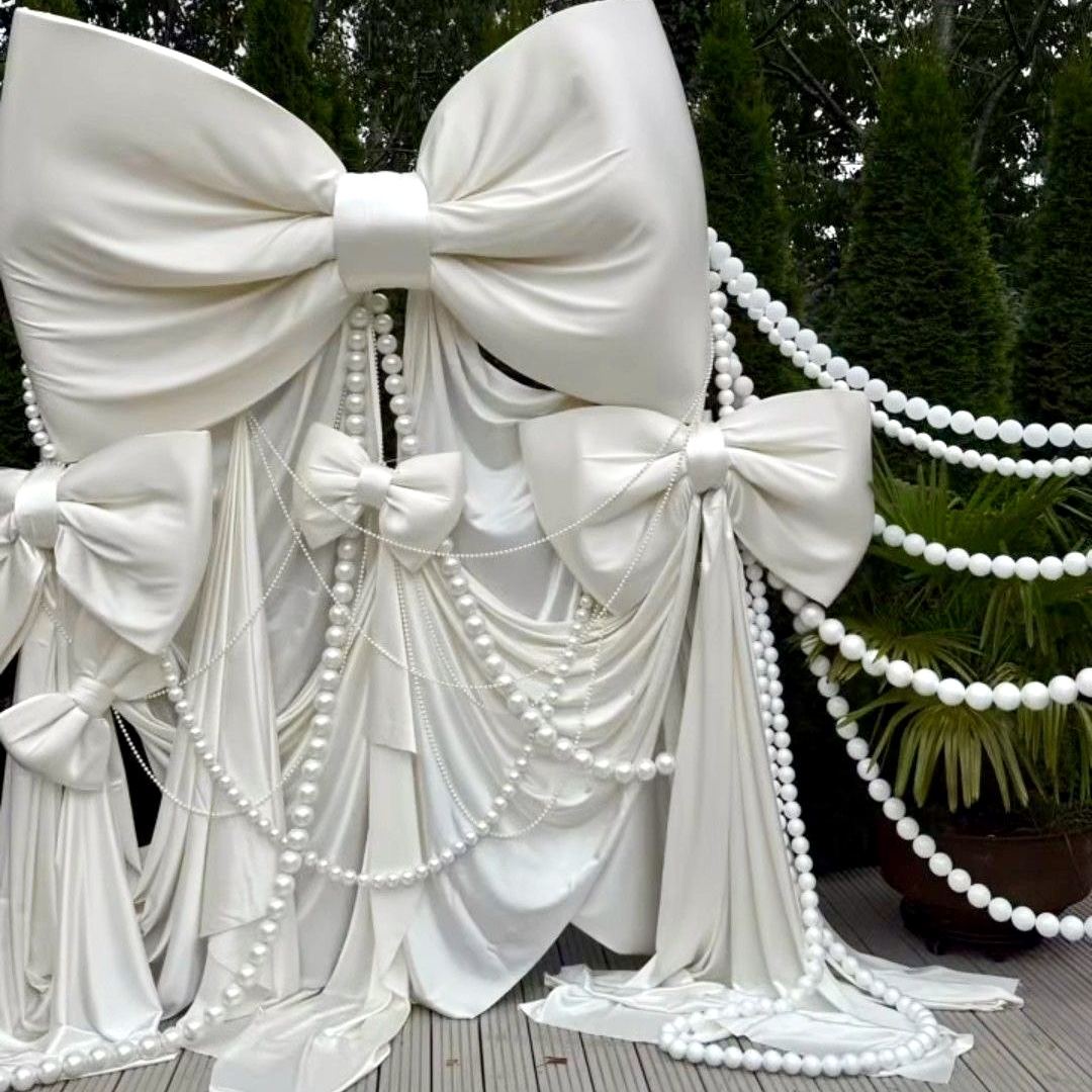 布装饰韩式门头蝴蝶结摆件打卡点