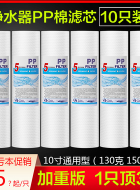 130克pp棉滤芯10寸1级前置过滤器