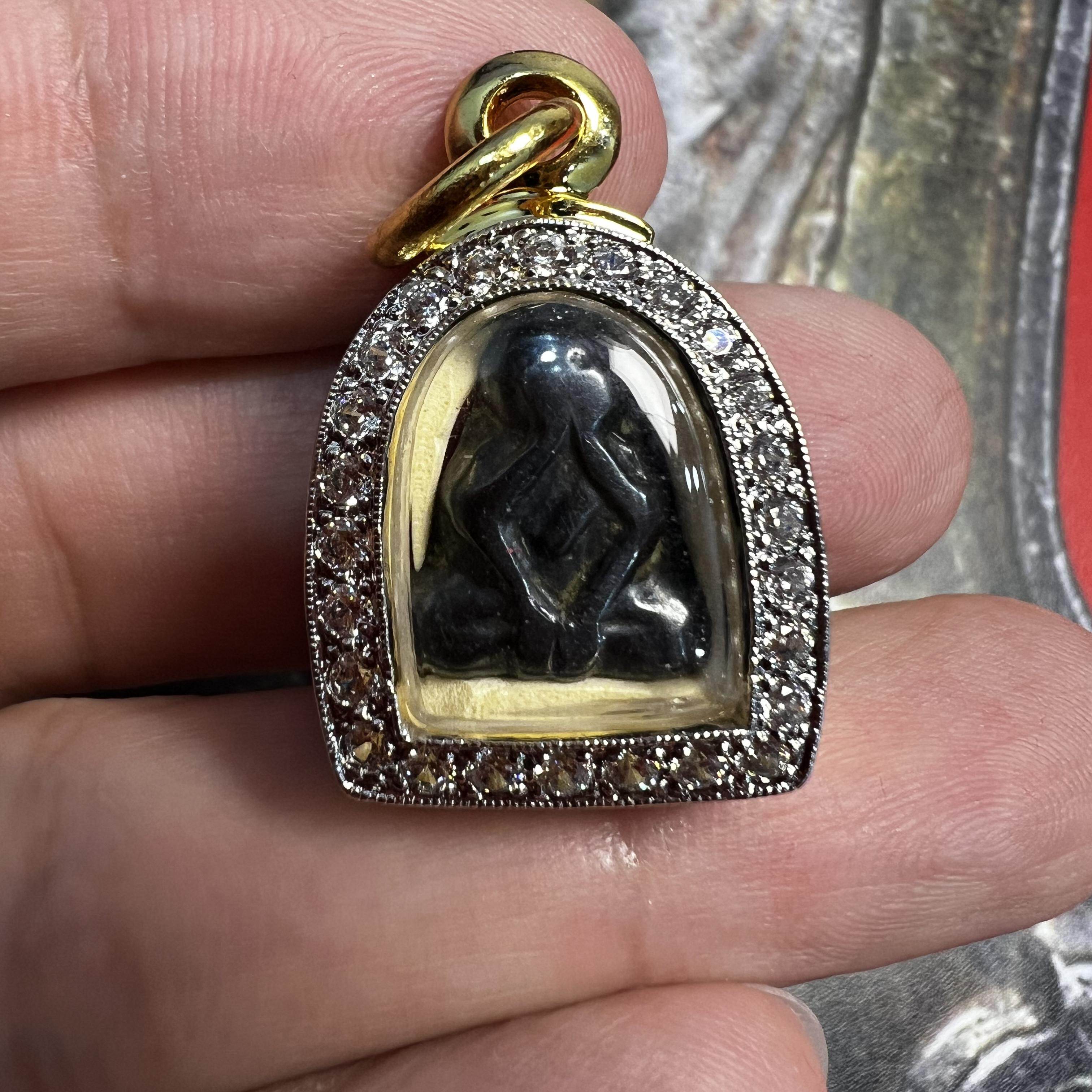 龙婆丁 2467 瓦邦屋 七象之力必打 萨玛空泰国挂饰吊坠