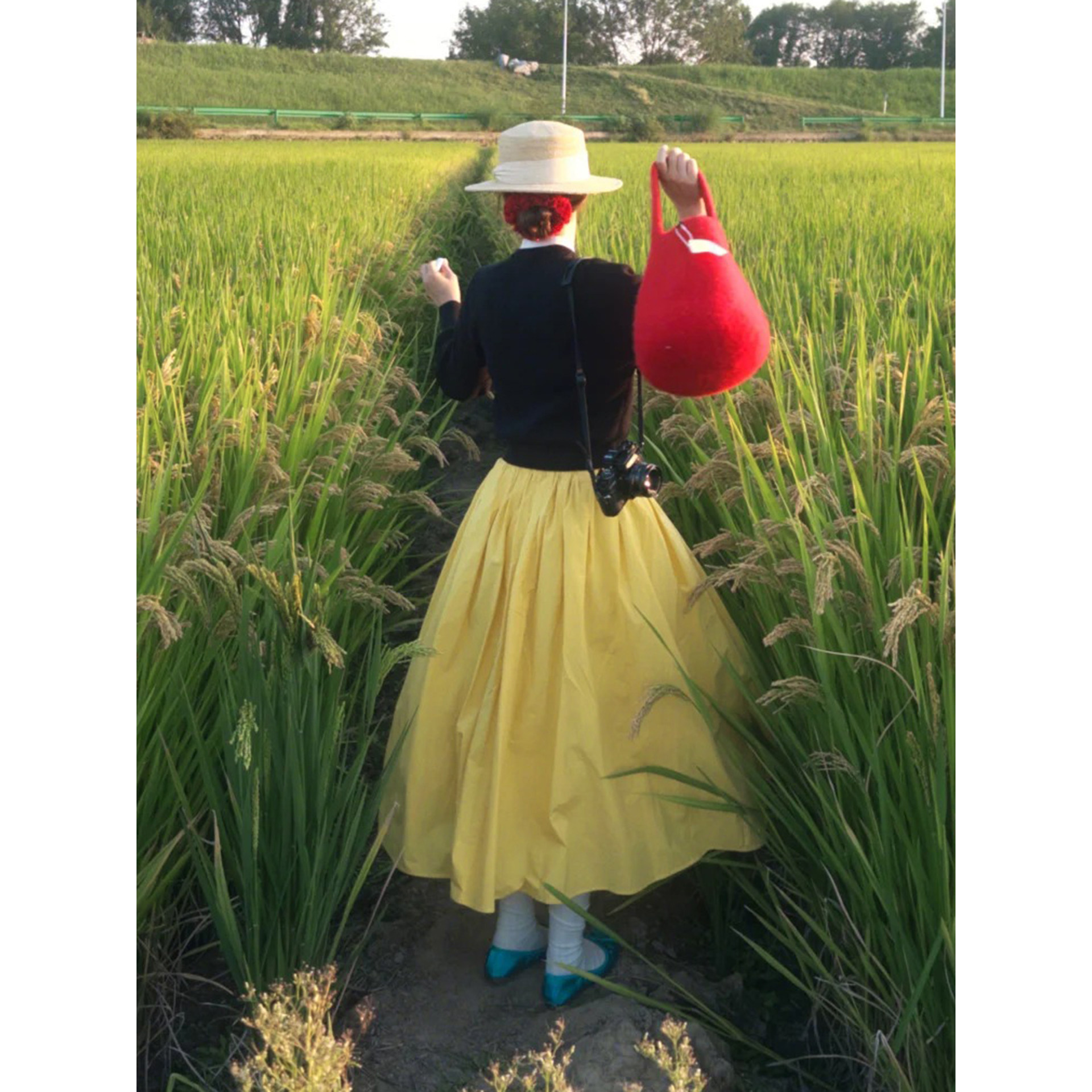 甜美日系柠檬黄色中长款半身裙女学生气质温柔设计感显瘦a字伞裙,女装/女士精品,半身裙,淘宝优惠券,粉丝福利购,淘宝优惠卷