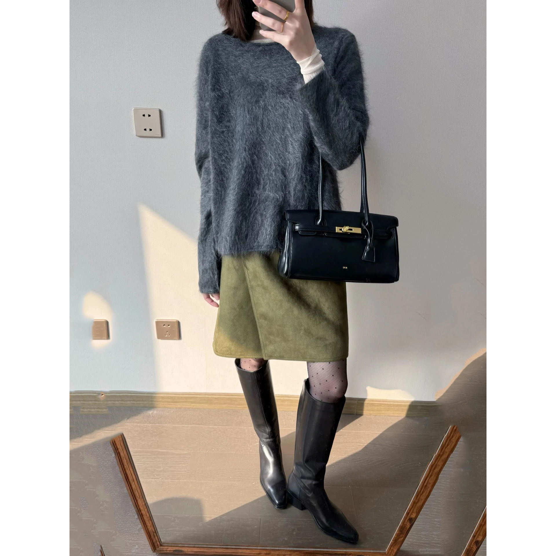 不规则小众设计感一片式半身裙