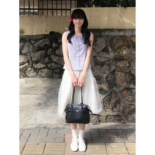 自制日系少女网纱花苞蓬蓬半身裙