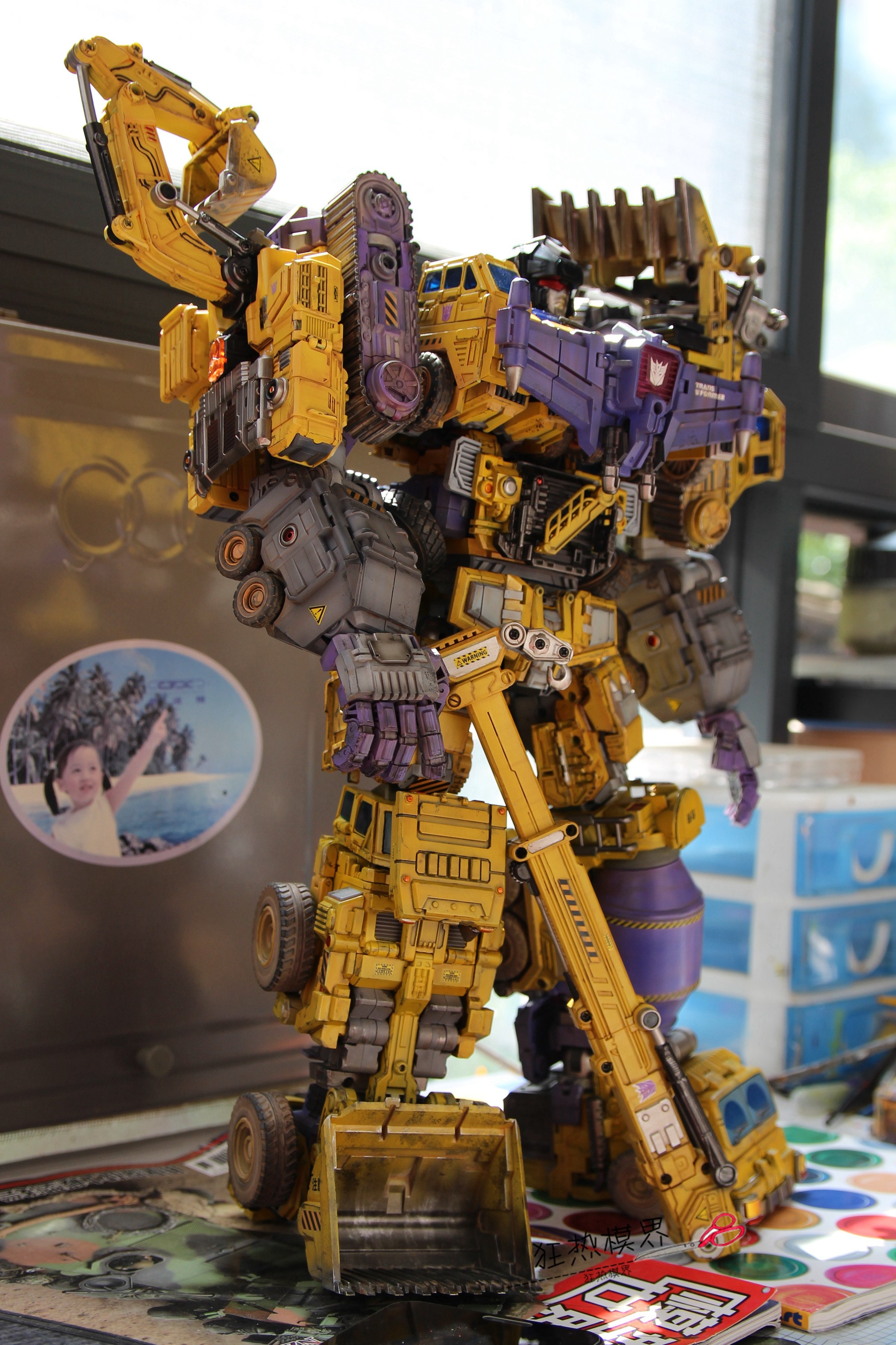 狂热模界 变形金刚 gt大力神 重涂代工 g1 g2色 精美旧化细节