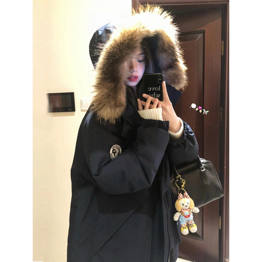 2024新款冬季棉衣女式工作服覆古派克大衣韩式羽绒棉衣棉夹克小夹