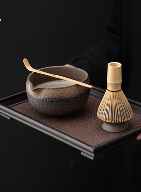 手工日本抹茶碗点茶碗手作粗陶茶杯打抹茶工具日式手作抹茶碗