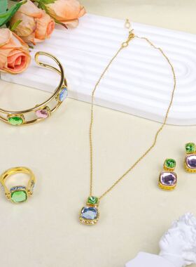 【新品】双色钻两种佩戴方式项链女士轻奢高级感小众设计戒指手链