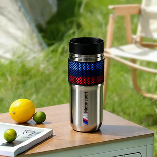 宝马运动保温杯限量运动水壶M系列交车礼品304防摔专用高档直身杯