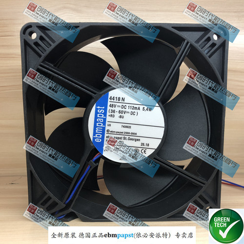 全新原装德国Ebm-papst风扇专售TYP 4418N 48V 质保5年