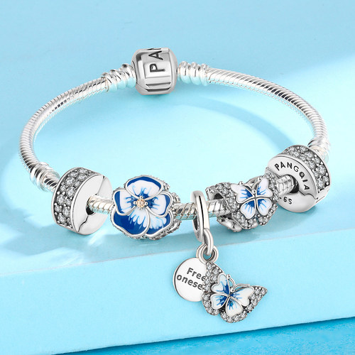 潘家银手链S925银气质锆石女礼物