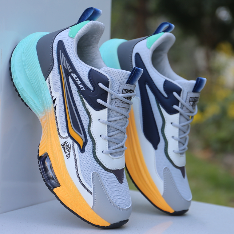 鞋子男春季新款透气网面运动鞋