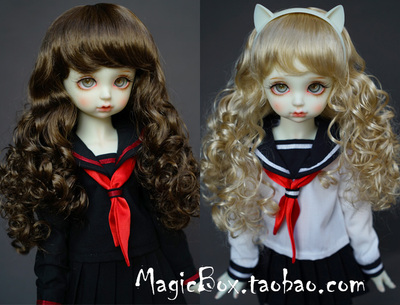仿马海毛BJDSD娃娃假发
