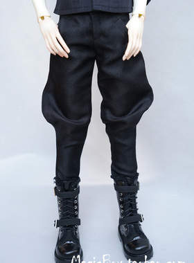4分3分大叔BJD.SD.娃娃衣服裤子男款黑色个性长裤1/3，1/4