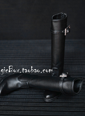 三四分 叔叔BJD.SD娃娃男鞋子黑色高筒鞋长靴靴皮鞋1/4 1/3现货