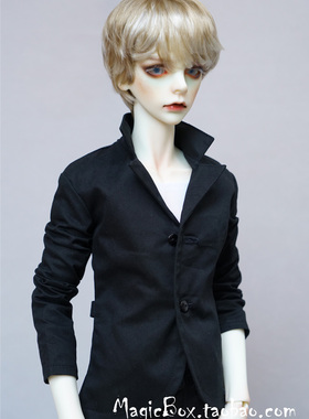 BJD.SD娃娃衣服 3分上衣黑色西装休闲外套1/3