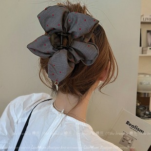 审美出圈~复古花朵发夹女后脑勺鲨鱼夹大号气质抓夹2024新款高端