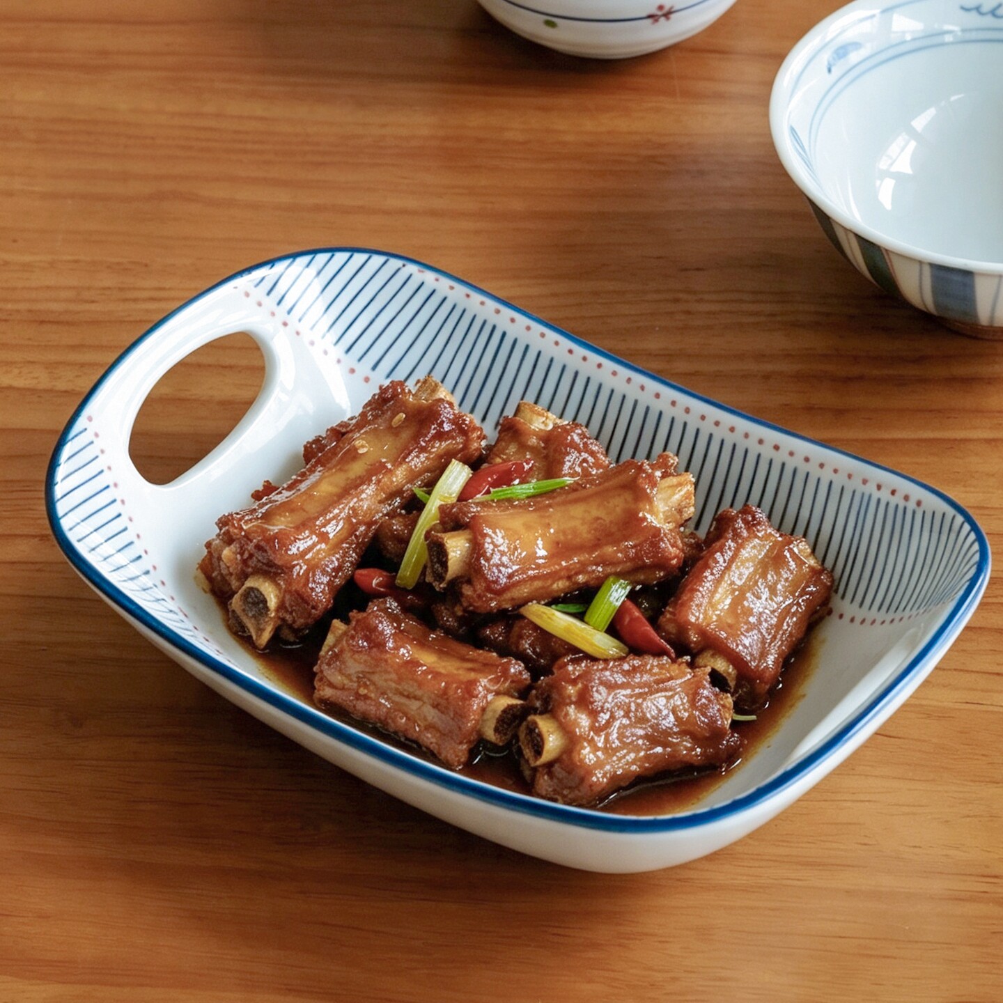 西田木雨 芝士焗饭烤盘 烤箱用双耳长方形盘子高级感家用微波炉盘