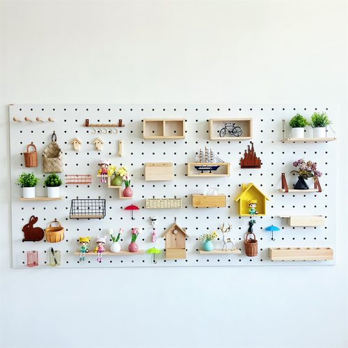 15mm大孔洞洞板配件置物架木质圆孔专用挂钩通用层板装饰火柴棒