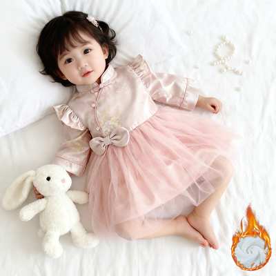 一周岁女宝礼服洋气小公主裙抓周
