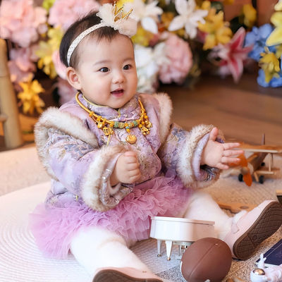 周岁女宝宝礼服新中式公主裙衣服