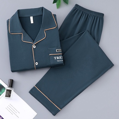 纯棉广东揭阳普宁睡衣特产潮汕家居服四季穿空调房全棉薄款两件套