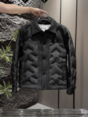 新款 秋冬季 2024款 衬衫 保暖夹克外套 轻薄款 翻领潮牌短款 羽绒服男士