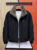 男士 夹克 美式 加绒加厚棉服冬季 两面穿座山雕毛毛外套保暖休闲潮款